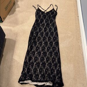 Rampage Black Lace Dress